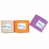 SPOR KINEMETIC TEX Sports Elastic Kinesiology Tape For Muscle Pain Relief and Support 5cmx3.5cm 3Rolls (Orange,Beige,Purple)