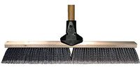 PFERD 85241 Flexsweep Push Broom with Lacquered Hardwood Block, 24" Block Length, 3" Trim Length