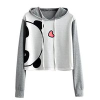 Sudadera caliente de la venta de Mlide, blusa con capucha de manga larga de la impresión del gato de la muchacha de las mujeres Sudadera Tops