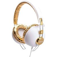 iDance HIPSTER 703 Headband Headphones - White & Gold