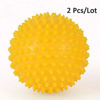 Jkhome Spiky Massage Ball for Deep Tissue Body Back Foot Shoulder Neck Hands Pain Relief Plantar Fasciitis Compact Muscle Roller Trigger Point Therapy Sport Yoga (2 Pcs, Light Blue, 7cm, 2.75inch)