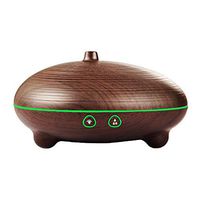 Daroma 260ml Censer Aromatherapy Diffuser, Ultrasonic Essential Oil Mist Electric Air Scent Fragrance Room Humidifier Home Office Gift, Dark Wood Grain