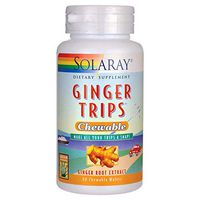 Ginger Trips Chewable 67mg Solaray 60 Chewable