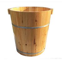 Tub Foot Bath, Spa Bucket，Household Chinese fir Foot-Soaking Barrel ，Heating Wooden Basin ，Suitable for Adult Kids use (Size : No Cover)
