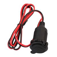 Misszhang-US Car 12V Cigarette Lighter Charger Cable Female Socket Plug Connector Adapter