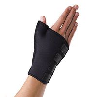 LP SUPPORT 776 - Wrist and Thumb Support - Wrist Brace with Thumb Support - Thumb Support for Rheumatism and Tenosynovitis and Wrist Support- Neoprene Thumb Wrist Brace (Black, M)