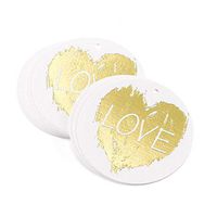 Hortense B. Hewitt Brush of Love Round Favor Tags - 2 1/2 x 2 1/2in. - 50 Pack