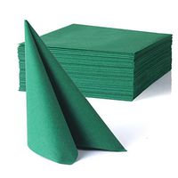 Morgiana Green Disposable Napkins Paper Hand Towels, Soft & Absorbent Cloth Feel Dinner Napkin for Banquet, Anniversary, Green Theme Parties, Christmas (50 Pack)