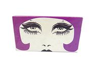 The Joy of Light Designer Matches Violet Raquel Mod Fashion Model Embossed Matte 4" Collectible Matchbox