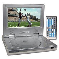 7" Spectroniq PDV-70X Widescreen Portable DVD Player w/Carrying Case (Silver)