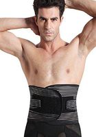 Panegy Mens Waist Trainer Recovery Belly Band Abdominal Binder Lower Back Support for Scoliosis Hernias Black Tag M/US S