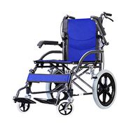 wheelchair Foldable, Handrail can be Lifted,Tight Indoor and Outdoor Portable Transit Travel Chair, Compact for Elderly and Handicapped