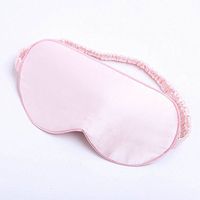 Ethereal Lomoer 100% Natural Silk Sleep Mask & Blindfold with Elastic Strap, Super-Smooth for Nap, Travel, Full Night Sleep (Pink-2)