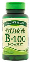 Nature's Truth High Potency Balanced B-100 B-Complex, 60 Count (Pack of 3)
