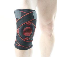 PASHY All-Round Protection Knee Brace for Running Sports Support Protector with Adjustable Strapping Compression Sleeves for Knees Open-Patella Brace for Arthritis Joint Pain Relief (A)