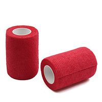 uxcell 2 Pcs Red 3 inches Width Self Adhesive Tape Elbow Wrist Ankle Joint Support Wrap Roll Protector
