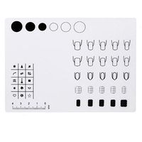 Nail Art,Putars Fashion Silicone Workspace Stamping Plate Washable Mat Table Transfer Tools for Nail Art Clear
