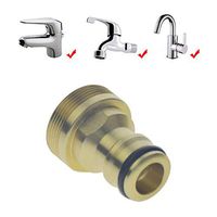 toyofmine Universal Kitchen Tap Connector Mixer Garden Hose Pipe Adapter Joiner Fitting