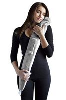 The Body Bottle, The Original & Award Winning Long Hot Water Bottle by YuYu with Revolutionary Strap and Pocket | Fleece Cover, Grey | 75cm Long…