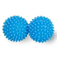 Smart Design Plastic Dryer Balls w/Spikes - Fabric Softener - Eliminates Wrinkles & Reduces Static - for Laundry, Clothes, Fabrics - Home Organization - (2 Pack) [Blue]
