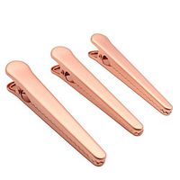 Dianoo 3 PCS Chip Bag Clips, Food Sealing Stainless Steel Clips For Kitchen, 11.5 CM (Rose)