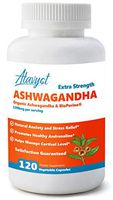 Organic Ashwagandha - Natural Anxiety Supplement, Mood Enhancer, System and Thyroid Support - 1300mg, Plus Black Pepper Extract - 120 Capsules