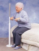 North Coast Medical NC93019 Advantage Rail Adjustable, Floor Mounted