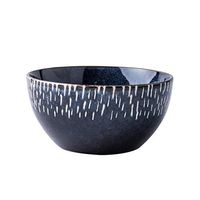 Bowl Bowl, Nordic personality ceramic bowl, creative blue bowl rice bowl soup bowl fruit salad porridge bowl, kiln glaze vintage tableware - stars Hotel tableware home noodles boiled fish soup bowl