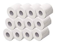 Sibosen Essential Multifold Toilet Paper, Premium 3-Ply Standard Rolls for Home - 100% Recycled Fiber Bulk Toilet Paper, 170 Sheets Per Roll (White, 12)