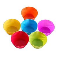 24PCS Creative Premium Grade Silicone Baking Cups Cupcake Liners Molds Muffin Liners Molds Sets,Household DIY Cooking Tools