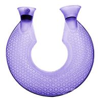 Vosarea Neck Hot Water Bottle U Shape Hot Water Bag PVC Hot Water Pouch Purple