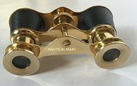 Opera Binoculars Leather Bound Nautical Accents - NauticalMart