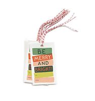Color Block "Be Merry and Bright" Christmas Gift Tags by Rifle Paper Co. --10 Gift Tags