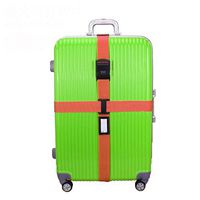 donfohy Travel longer tied me with luggage belt tied cross silicone packing tape tied with reinforcement travel