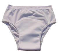Adult incontinence briefs underpants for Men (White, L/XL)