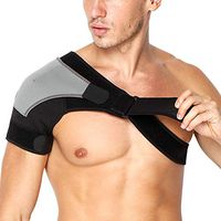 ZhiXu Shoulder Brace for Women and Men - Left or Right Shoulder Support Brace for Rotator Cuff AC Joint Dislocated Shoulder - Adjustable Neoprene Compression Shoulder Sleeve (Right)