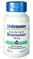 Life Extension - Specially-Coated Bromelain - 500 Mg - 60 Gels (Pack of 3)