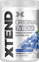 XTEND Original BCAA Powder Blue Raspberry Ice | Sugar Free Post Workout Muscle Recovery Drink with Amino Acids | 7g BCAAs for Men & Women| 20 Servings