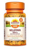 Sundown Melatonin 300 mcg, 120 Tablets (Packaging May Vary)