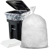 Plasticplace 95-96 Gallon Garbage Can Liners │ 2 Mil │ Clear Heavy Duty Trash Bags │ 61” X 68” (25Count)