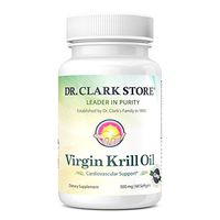 Dr. Clark Virgin Krill Oil - Omega 3, 500mg 60 Capsules