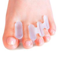 Povihome Toe Separators, 6 Pack Deluxe Gel Toe Spreader & Toe Stretcher, Latex-Free Silicone Toe Spacers, for Bunion, Overlapping Toe. Relief Foot Pain