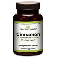 Cinnamon (Cinnamomum Cassia) Extract 500 mg Per Serving Vegetarian Capsules 60 Ct| Promotes Healthy Digestion | Eliminate Natural toxins in The GI Tract.