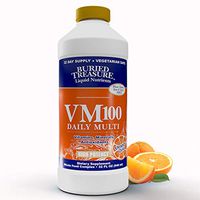 Buried Treasure VM100 Complete Daily Liquid Vitamins and Minerals Plus Antioxidants Supplement for Maximum Absorption Great Tasting Orange Zest Flavor 32 Servings 32 Ounce