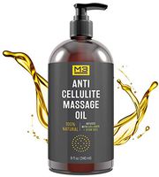 M3 Naturals Anti Cellulite Massage Oil Infused with Collagen and Stem Cell - All Natural Lotion - Help Firm, Tighten Skin Tone - Treat Unwanted Fat Tissue, Stretch Marks - Cellulite Removal Cream