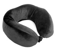 VViViD 100% Pure Memory Foam Comfort Sleep Travel Neck Pillow W/Zippered Plush Velour Slipcase