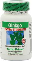 Yerba Prima Ginkgo Extra Strength, 50-Count