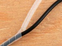 Secure Cable Ties Polyethylene Spiral Wrap Wire Tube for Cable Organization (1/8 inch Diameter, Natural - 10 feet)