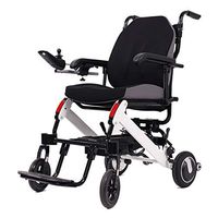 Chunse Electric Wheelchair, Foldable Elderly Disabled Aid Car Elderly Intelligent Compact Automatic Portable Lightweight Scooter