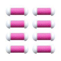 Beaupretty 10pcs Replacement Roller Refill Heads Coarse Replacement Roller Refill Heads for Electronic Foot File (Pink)